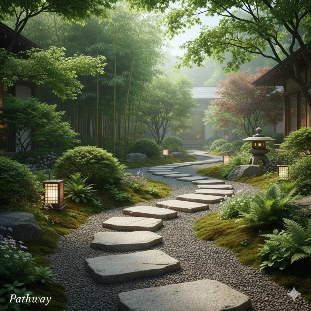 Lush green spaces in a luxury plotted development in Bangalore